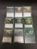 9 Card Lot of Magic the Gathering Gold Symbol RARES, Foils, and Mythics from HUGE Collection