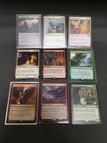 9 Card Lot of Magic the Gathering Gold Symbol RARES, Foils, and Mythics from HUGE Collection