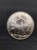 1980 Russia Olympics 5 Rubles 90% Silver Foreign World Coin - 0.4824 Ounces Actual Silver Weight
