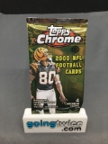 Factory Sealed 2000 Topps Chrome Football 4 Card Hobby Edition Pack