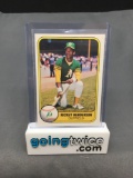 1981 Fleer #574 RICKEY HENDERSON A's 2nd Year Vintage Baseball Card