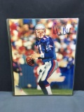 Signed DREW BLEDSOE New England Patriots Autographed 8x10 Photo