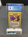 CGC Graded 2000 Pokemon Team Rocket 1st Edition #77 NIGHTLY GARBAGE RUN Trading Card - NM-MT 8