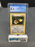 CGC Graded 2000 Pokemon Team Rocket 1st Edition #55 EEVEE Trading Card - NM-MT+ 8.5