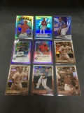 9 Card Lot of REFRACTORS and PRIZMS from Huge Consignment Collection!