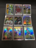 9 Card Lot of REFRACTORS and PRIZMS from Huge Consignment Collection!