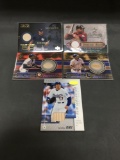 5 Card Lot of BASEBALL Jersey and Relic Cards from Huge Consignment Collection!