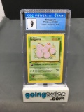 CGC Graded 1999 Pokemon Jungle 1st Edition #52 EXEGGCUTE Trading Card - MINT 9