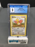 CGC Graded 1999 Pokemon Jungle 1st Edition #62 SPEAROW Trading Card - MINT 9