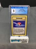 CGC Graded 1999 Pokemon Jungle 1st Edition #64 POKEBALL Trading Card - MINT 9