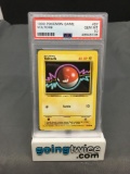 PSA Graded 1999 Pokemon Base Set Unlimited #67 VOLTORB Trading Card - GEM MINT 10