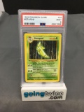 PSA Graded 1999 Pokemon Base Set Unlimited #54 METAPOD Trading Card - MINT 9