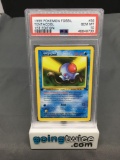 PSA Graded 1999 Pokemon Fossil 1st Edition #56 TENTACOOL Trading Card - GEM MINT 10