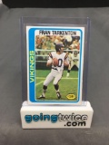 1978 Topps Football #100 FRAN TARKENTON Minnesota Vikings HOF Trading Card