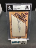 BGS Slabbed 2019 Historic Autographs The Streak KEN CHASE Authentic Auto - NICE