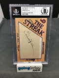 BGS Slabbed 2019 Historic Autographs The Streak CHARLIE KELLER Authentic Auto - NICE