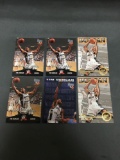 6 Card Lot of 1997 TIM DUNCAN San Antonio Spurs ROOKIE Basketball Cards