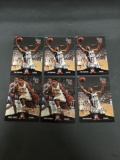6 Card Lot of 1997 TIM DUNCAN San Antonio Spurs ROOKIE Basketball Cards