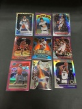 9 Card Lot of REFRACTORS and PRIZMS with Stars and Rookies from Collection