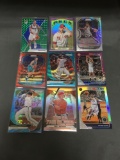 9 Card Lot of REFRACTORS and PRIZMS with Stars and Rookies from Collection