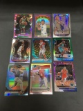 9 Card Lot of REFRACTORS and PRIZMS with Stars and Rookies from Collection