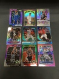 9 Card Lot of REFRACTORS and PRIZMS with Stars and Rookies from Collection