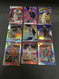 9 Card Lot of REFRACTORS and PRIZMS with Stars and Rookies from Collection