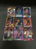 9 Card Lot of REFRACTORS and PRIZMS with Stars and Rookies from Collection