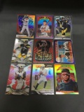 9 Card Lot of REFRACTORS and PRIZMS with Stars and Rookies from Collection