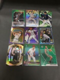 9 Card Lot of REFRACTORS and PRIZMS with Stars and Rookies from Collection