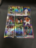 9 Card Lot of REFRACTORS and PRIZMS with Stars and Rookies from Collection