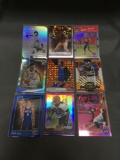 9 Card Lot of REFRACTORS and PRIZMS with Stars and Rookies from Collection