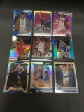 9 Card Lot of REFRACTORS and PRIZMS with Stars and Rookies from Collection