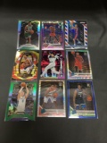 9 Card Lot of REFRACTORS and PRIZMS with Stars and Rookies from Collection