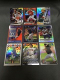 9 Card Lot of REFRACTORS and PRIZMS with Stars and Rookies from Collection