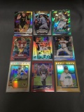 9 Card Lot of REFRACTORS and PRIZMS with Stars and Rookies from Collection