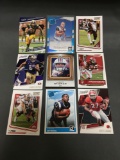 9 Card Lot of FOOTBALL ROOKIE Cards from Huge Collection - Mostly Newer Sets!