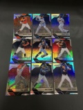 9 Card Lot of BASEBALL REFRACTORS and PRIZMS with Stars and Rookies