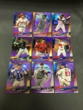 9 Card Lot of BASEBALL REFRACTORS and PRIZMS with Stars and Rookies