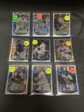 9 Card Lot of BASEBALL REFRACTORS and PRIZMS with Stars and Rookies