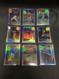 9 Card Lot of BASEBALL REFRACTORS and PRIZMS with Stars and Rookies