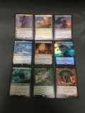 9 Card Lot of Magic the Gathering Gold Symbol RARES, Foils, and Mythics from HUGE Collection