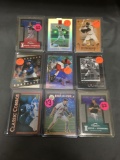 9 Card Lot of BASEBALL SERIAL NUMBERED Cards with Stars, Rookies & Low Serial Numbered! WOW!