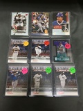 9 Card Lot of BASEBALL SERIAL NUMBERED Cards with Stars, Rookies & Low Serial Numbered! WOW!