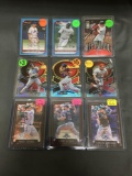 9 Card Lot of BASEBALL SERIAL NUMBERED Cards with Stars, Rookies & Low Serial Numbered! WOW!