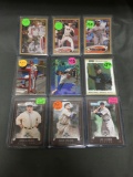 9 Card Lot of BASEBALL SERIAL NUMBERED Cards with Stars, Rookies & Low Serial Numbered! WOW!