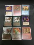 9 Card Lot of Vintage Magic the Gathering Trading Cards from Estate
