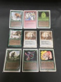 9 Card Lot of Vintage Magic the Gathering Trading Cards from Estate