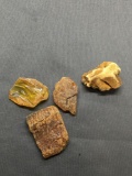 Lot of Various Size Loose Rough Baltic Amber Gemstones