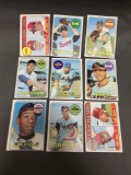 9 Card Lot of 1969 Topps Vintage Baseball Cards from Estate